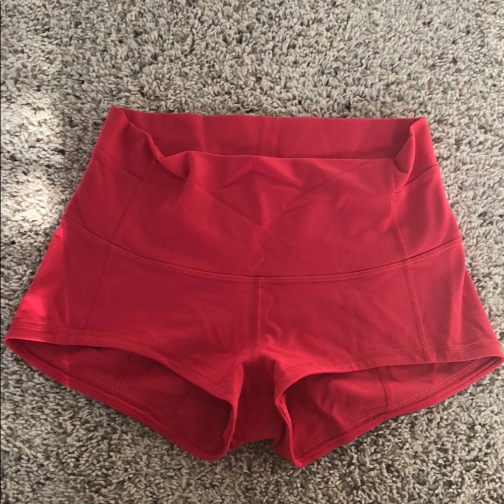 Pink coral Lululemon Shorts